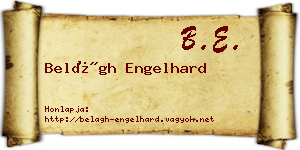 Belágh Engelhard névjegykártya